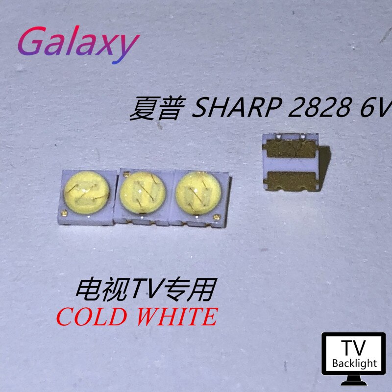 샤프 LED 백라이트 고전력 LED 100 W 0.8 6V 쿨 화이트 43LM GM2CC3ZH2EEM TV 애플리케이션, 2828 PCS